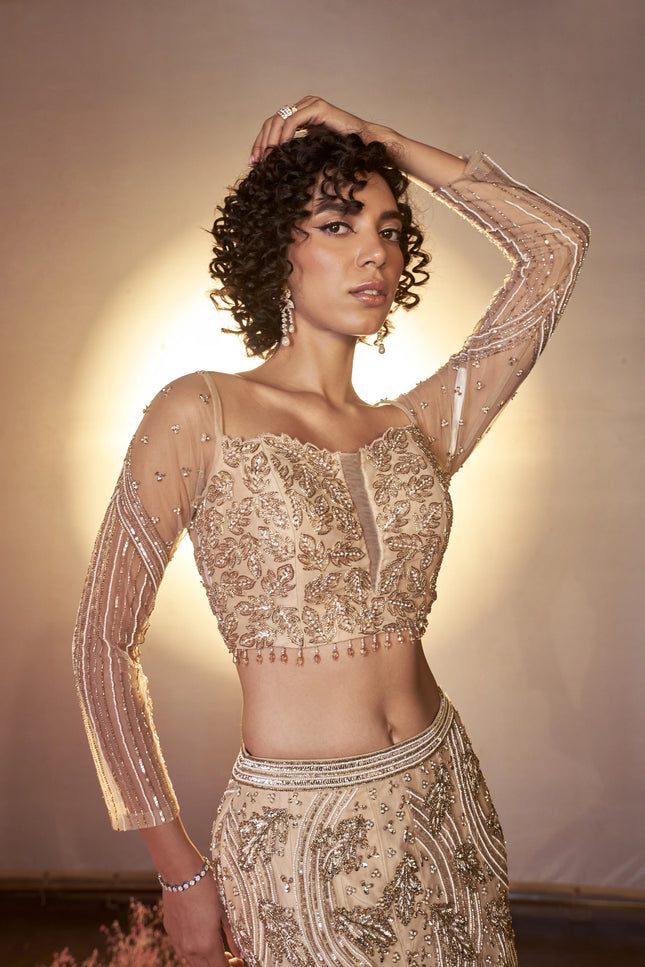 Leaf Lehenga Set