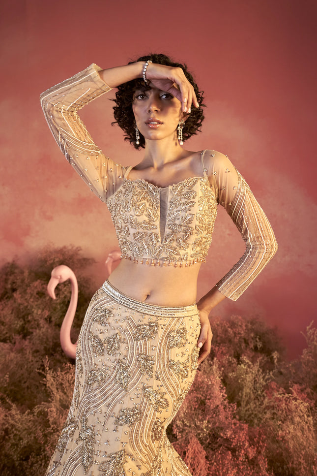 Leaf Lehenga Set