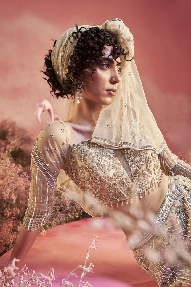 Leaf Lehenga Set