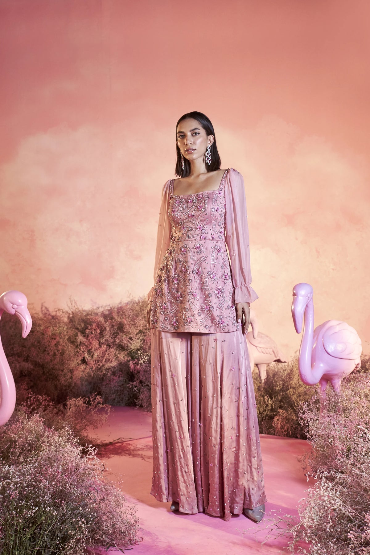 Swan Sharara Set