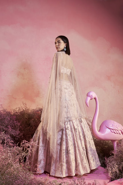 Flamingo Lehenga Set