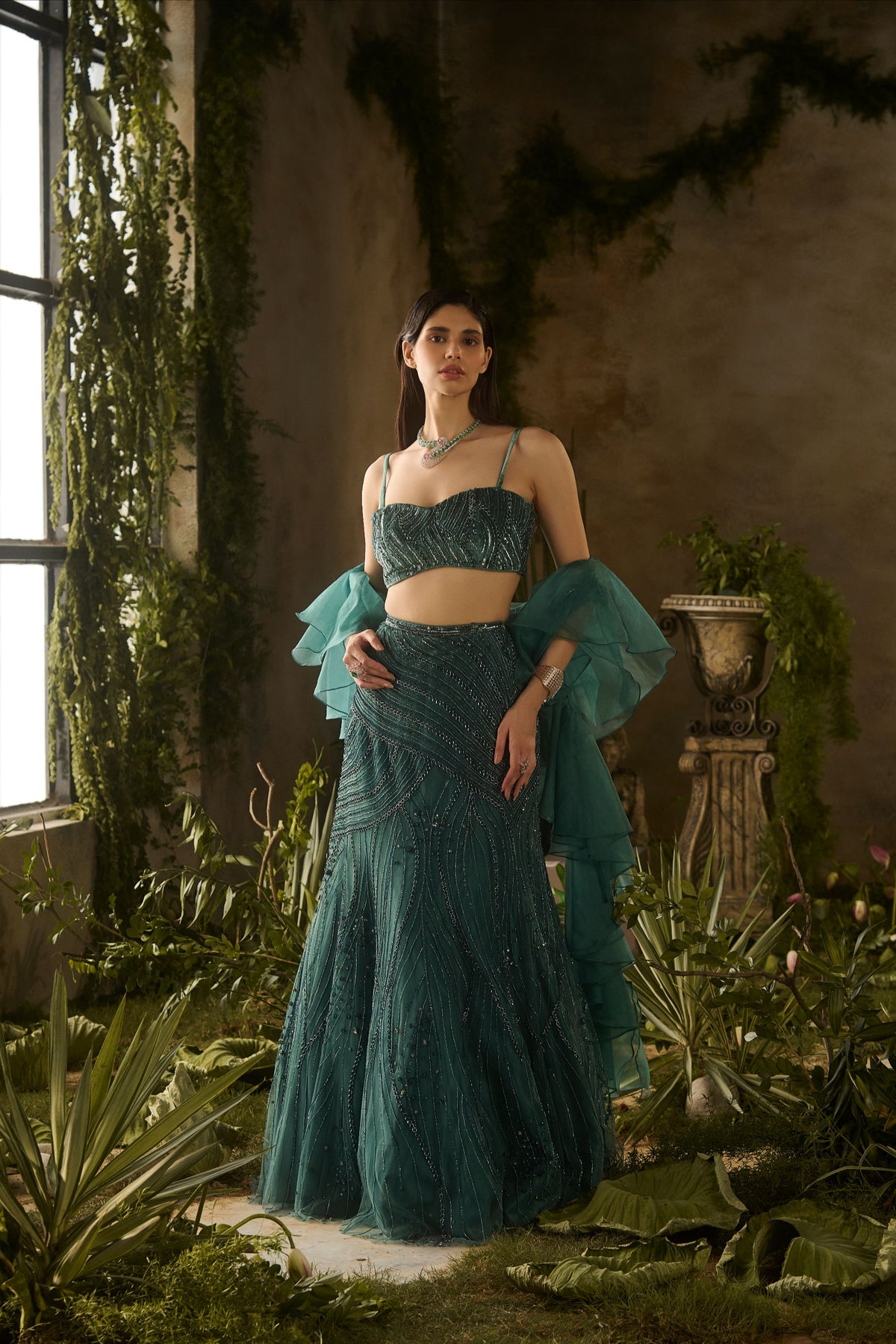 VERDANT CHARM LEHENGA SET