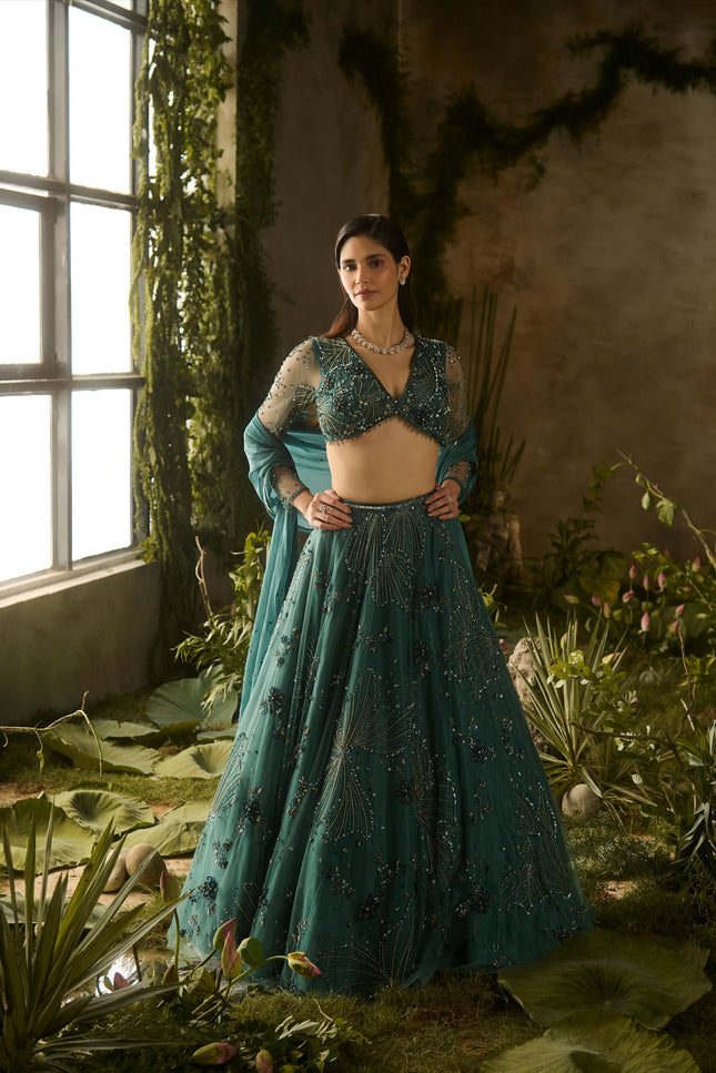 MYSTIC MOSS LEHENGA SET