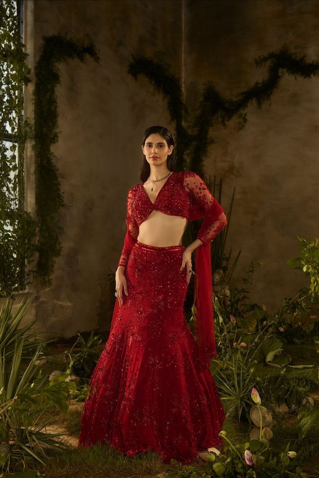 ROSSA BELLA LEHENGA SET