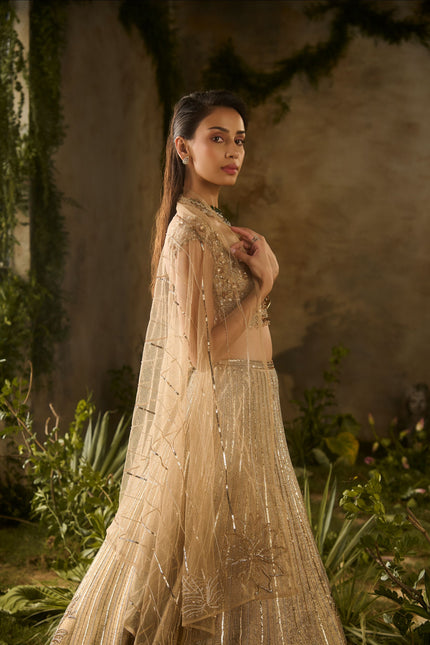 GOLD SPECTRUM LEHENGA SET