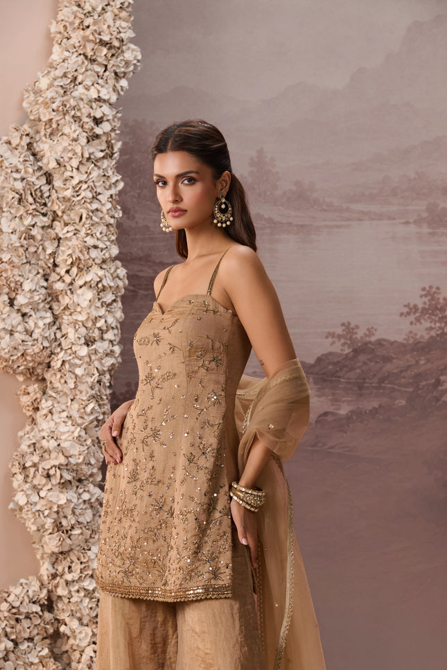 SUNEHRI SHARARA SET
