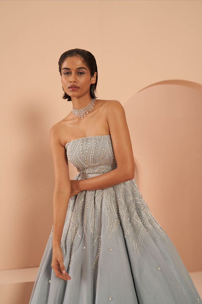 frozen crystal gown
