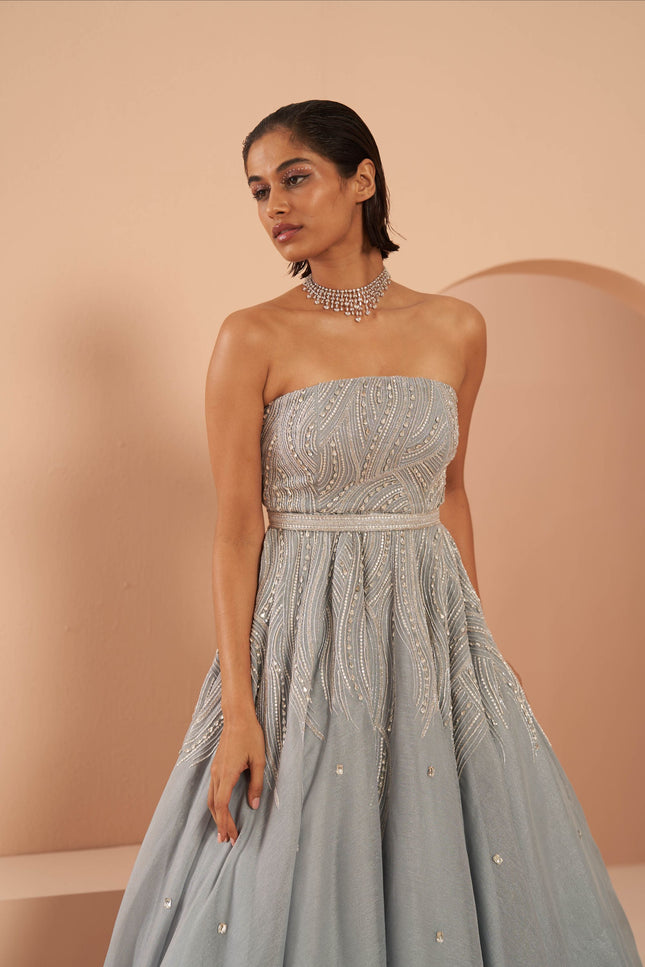 frozen crystal gown