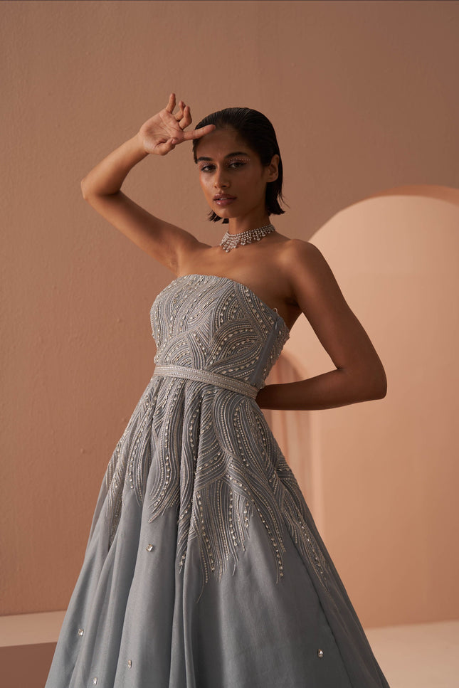 frozen crystal gown