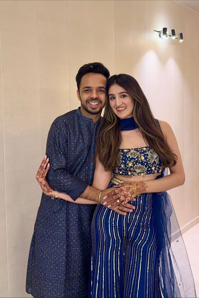 Indigo Mirror Pant Set