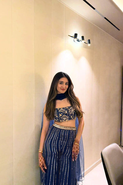 Indigo Mirror Pant Set