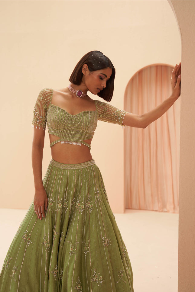 jade lehenga