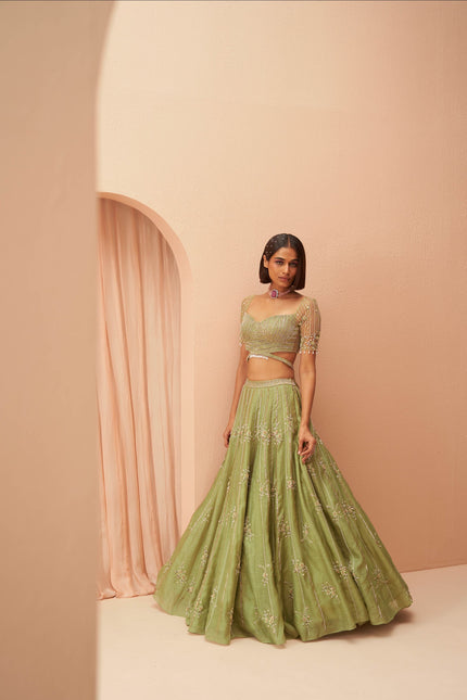 jade lehenga