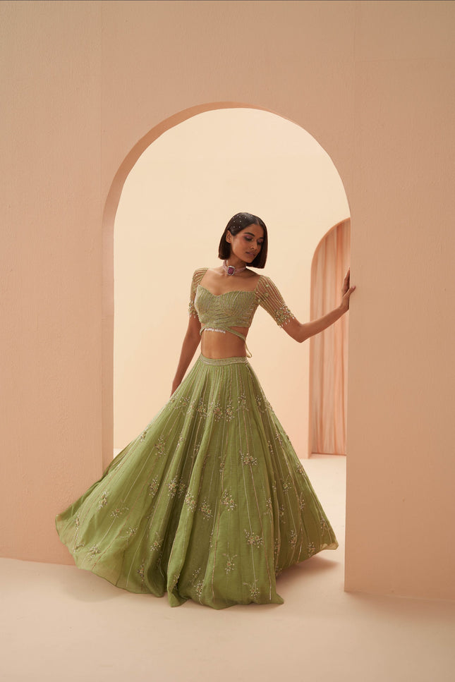 jade lehenga