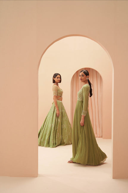 jade lehenga