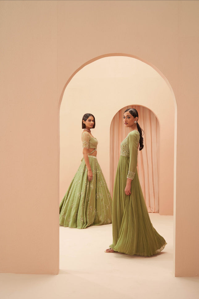 jade lehenga