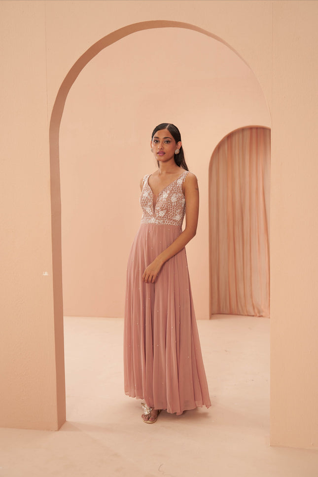 salmon jumpsuit