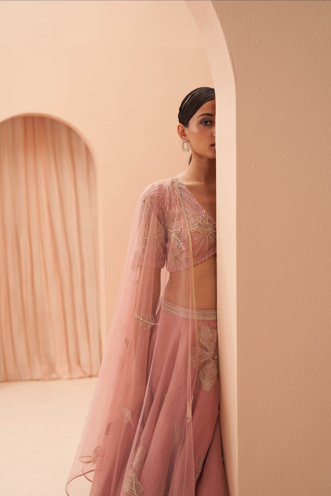 orchid pink lehenga set