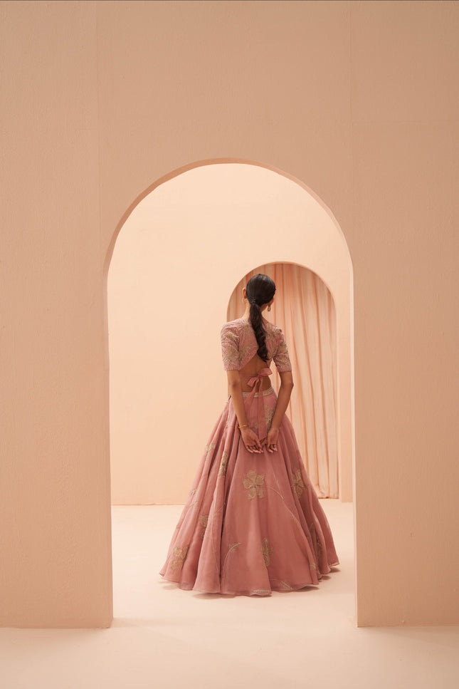 orchid pink lehenga set