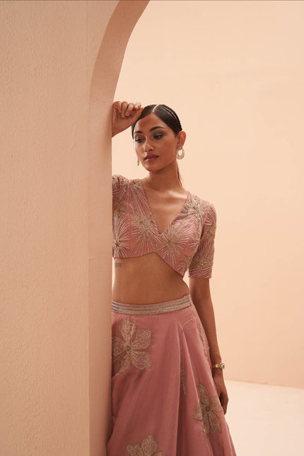 orchid pink lehenga set