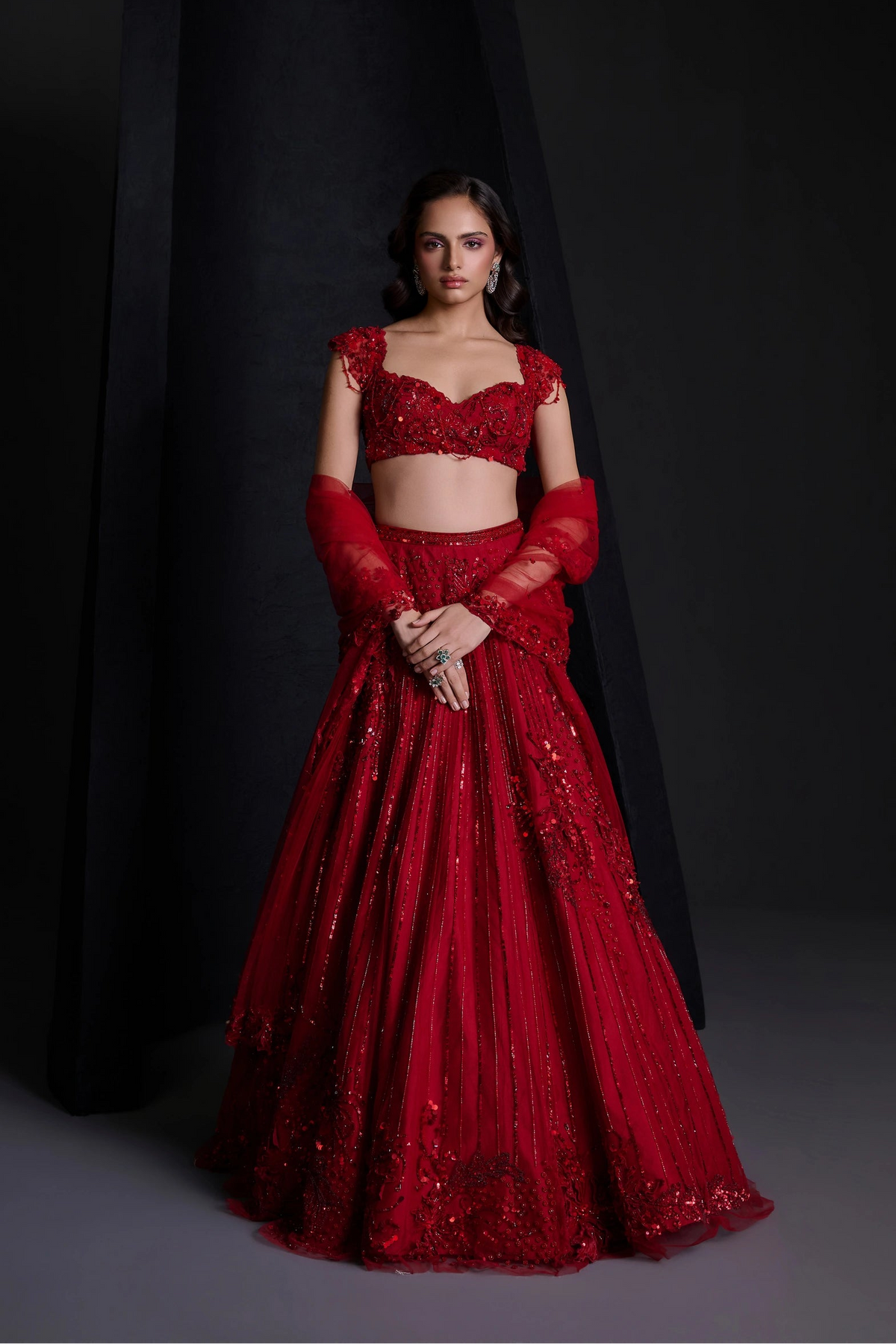 ROUGE LEHENGA SET