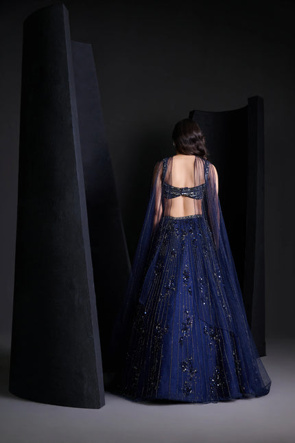 COSMIC BLUE LEHENGA SET