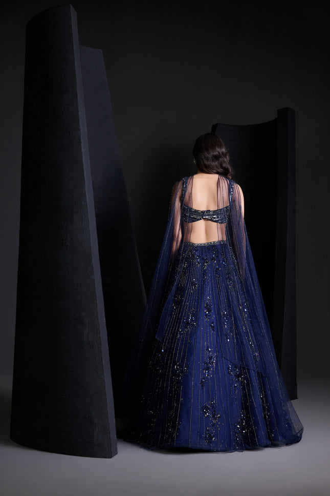 COSMIC BLUE LEHENGA SET