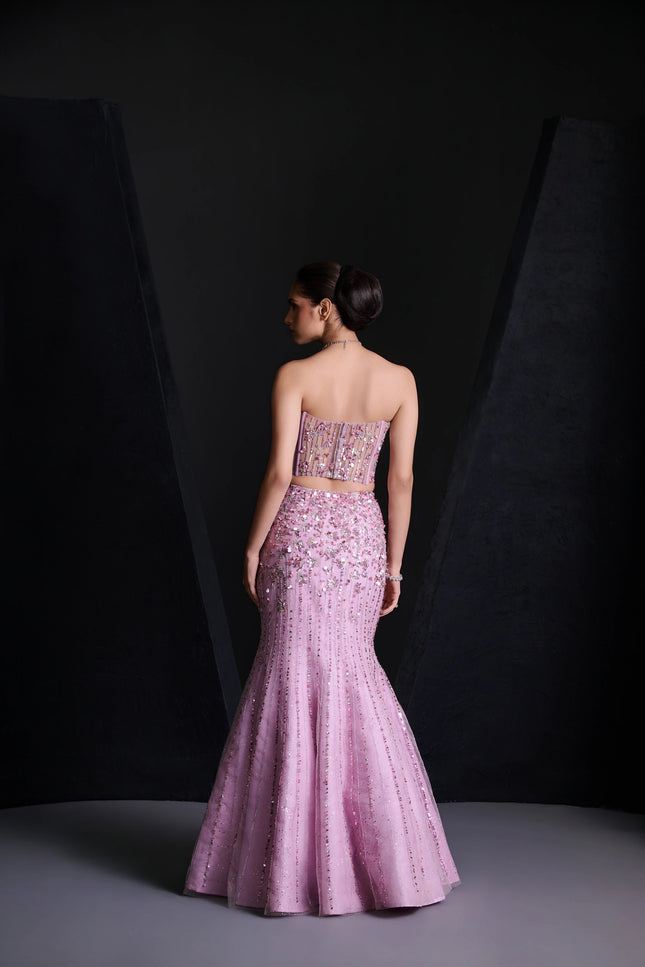 SOFT MAUVE LEHENGA SET