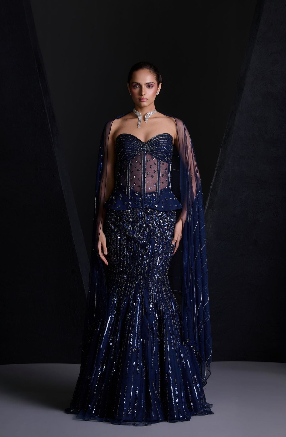 NOIR LEHENGA SET