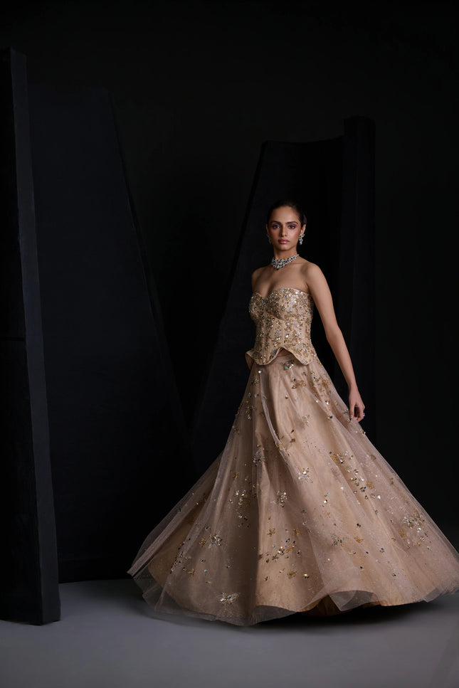 GOLDEN DREAM LEHENGA SET