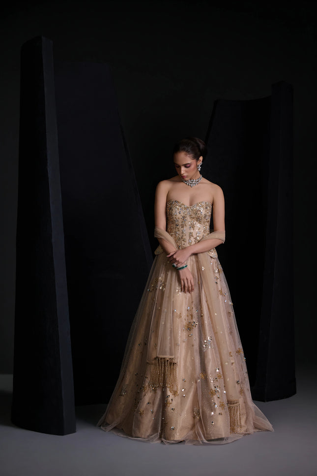 GOLDEN DREAM LEHENGA SET