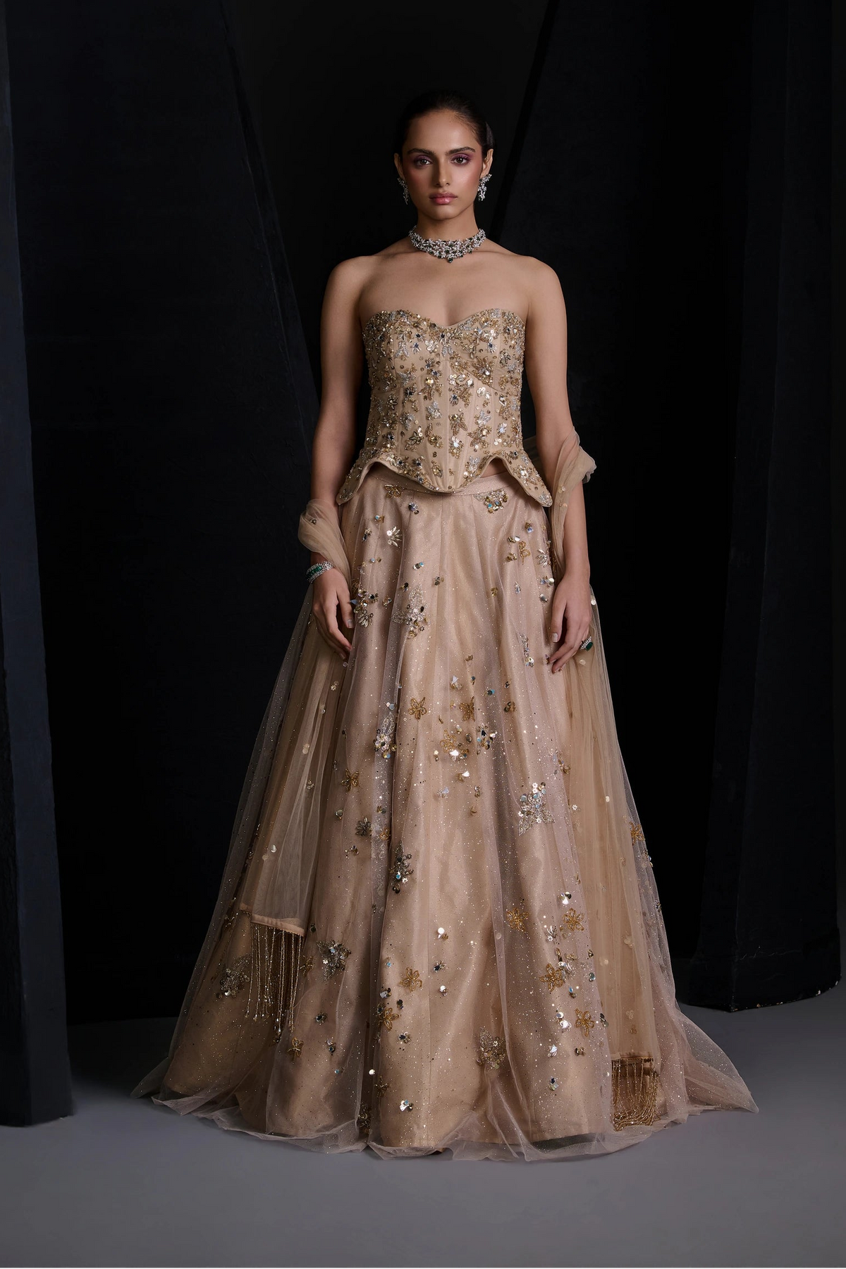 GOLDEN DREAM LEHENGA SET