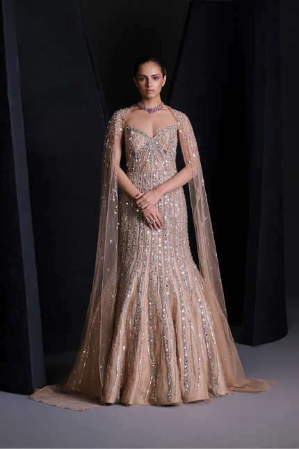 NUDE ILLUSION GOWN