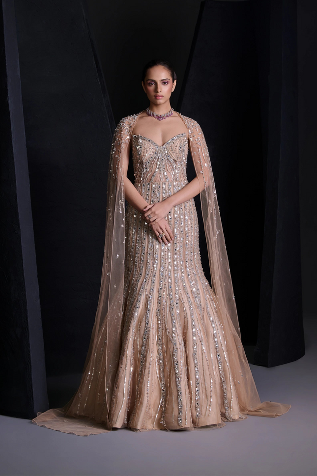 NUDE ILLUSION GOWN