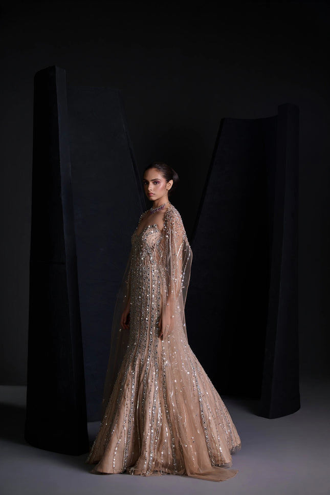 NUDE ILLUSION GOWN