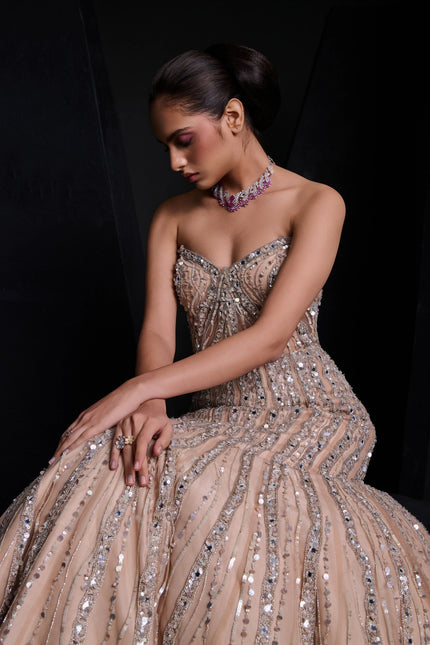 NUDE ILLUSION GOWN