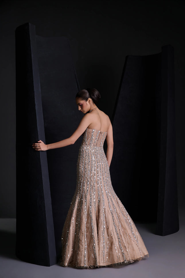 NUDE ILLUSION GOWN