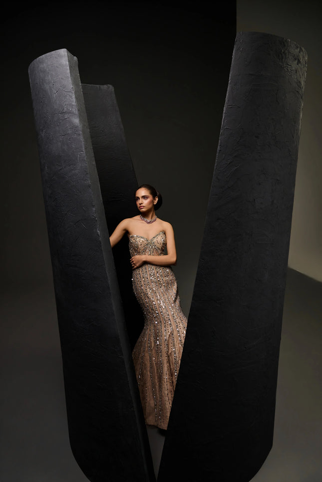 NUDE ILLUSION GOWN