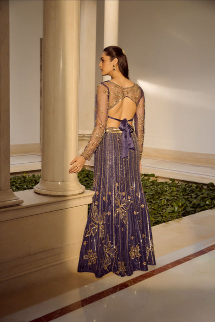 Glam Blue Lehenga Set