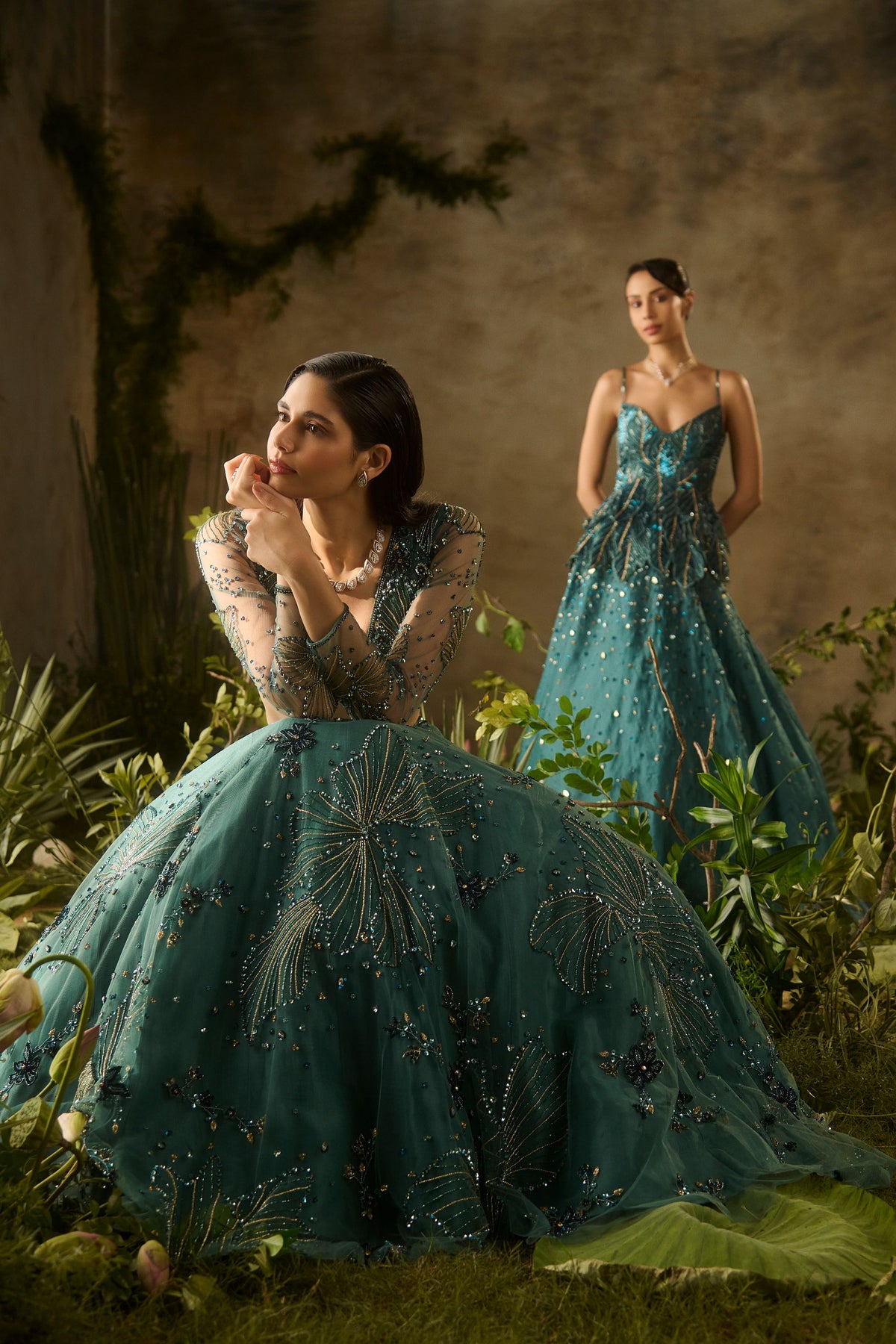 MYSTIC MOSS LEHENGA SET