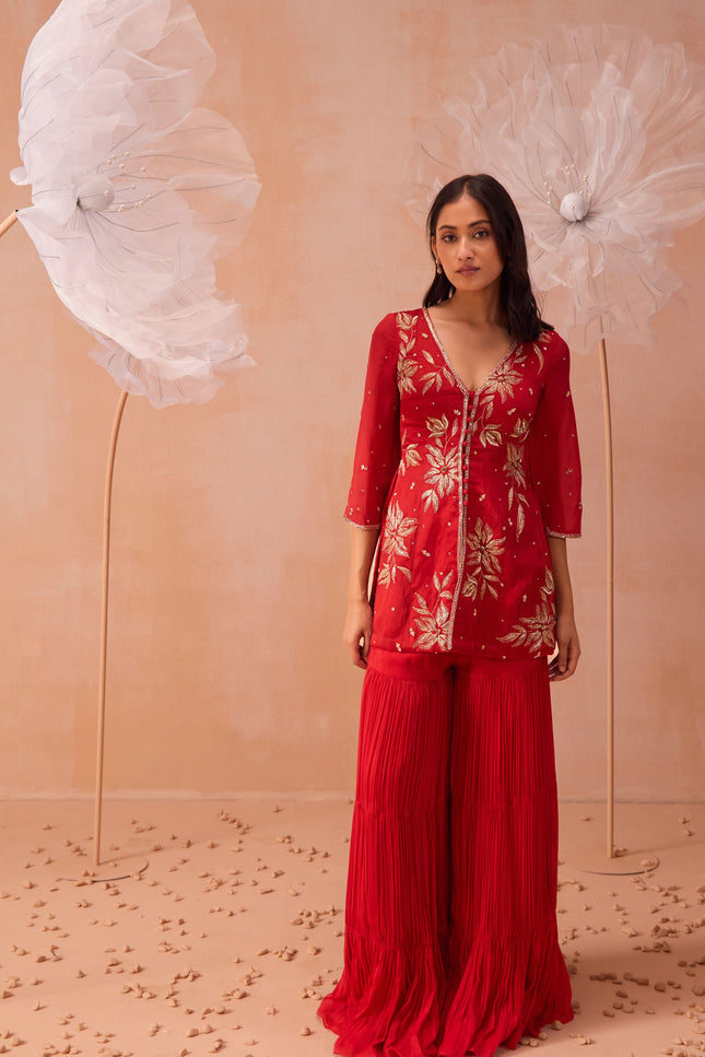 Rouge Sharara Set