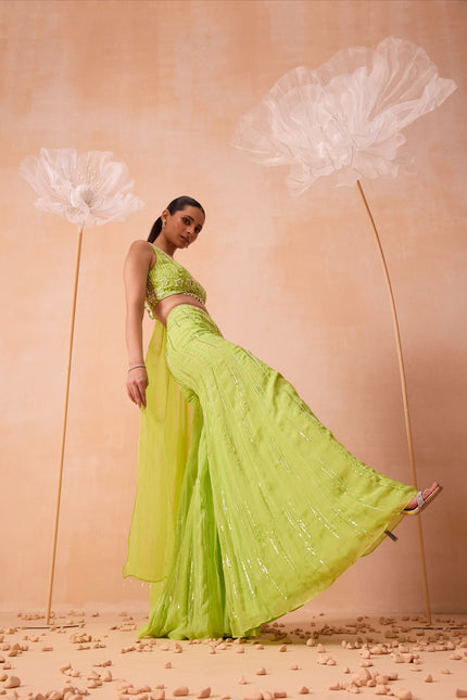 Lime Pearl Pant Set