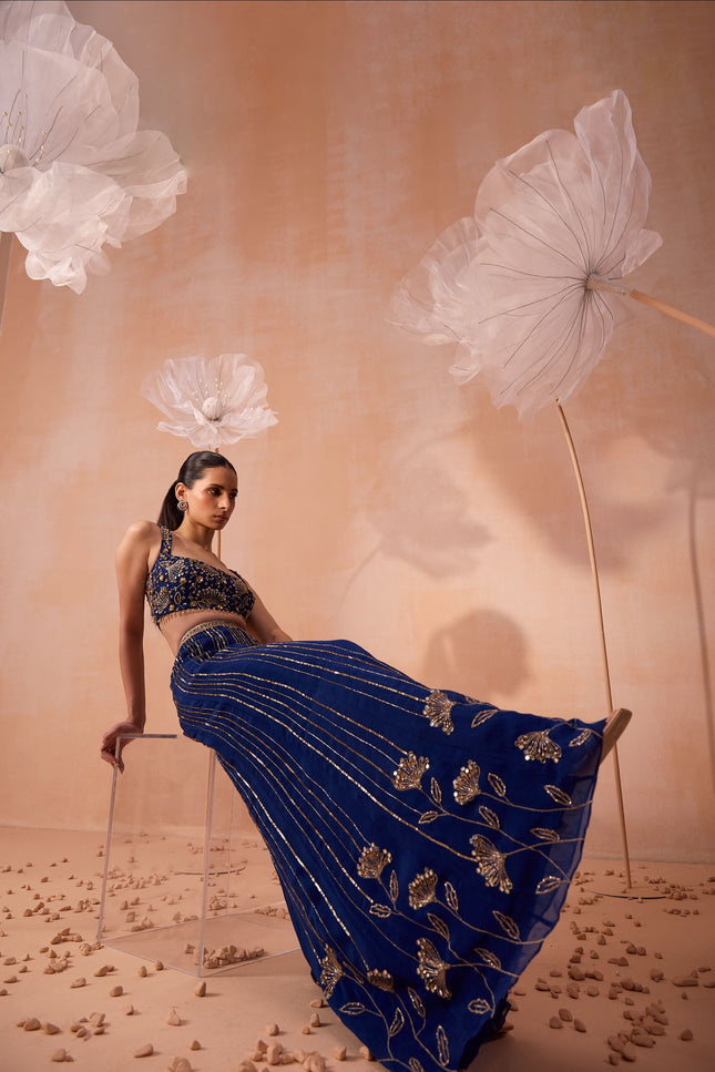 Indigo Mirror Pant Set