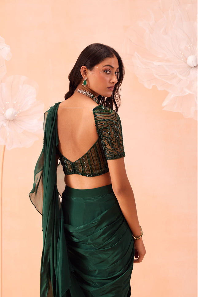 Emerald Saree Set