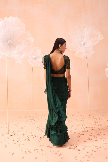 Emerald Saree Set