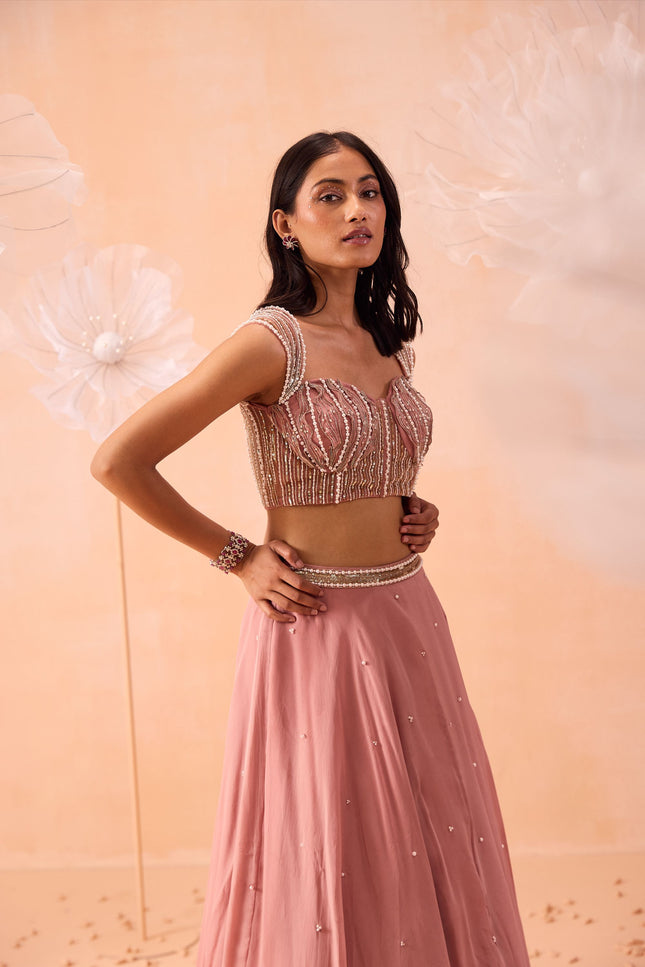 Nudo Pink Lehanga Set
