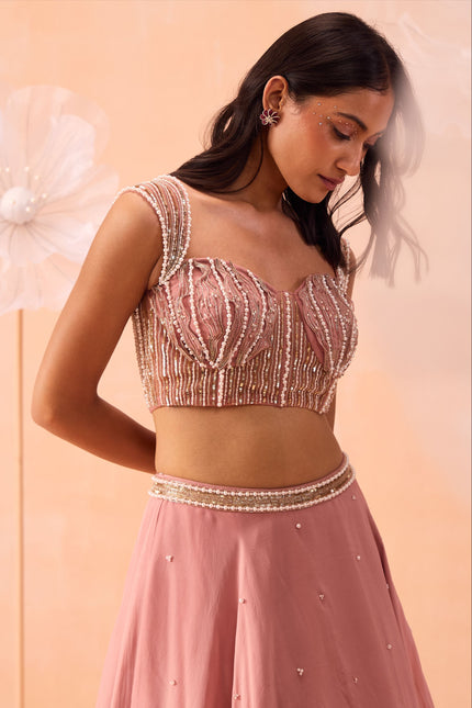 Nudo Pink Lehanga Set