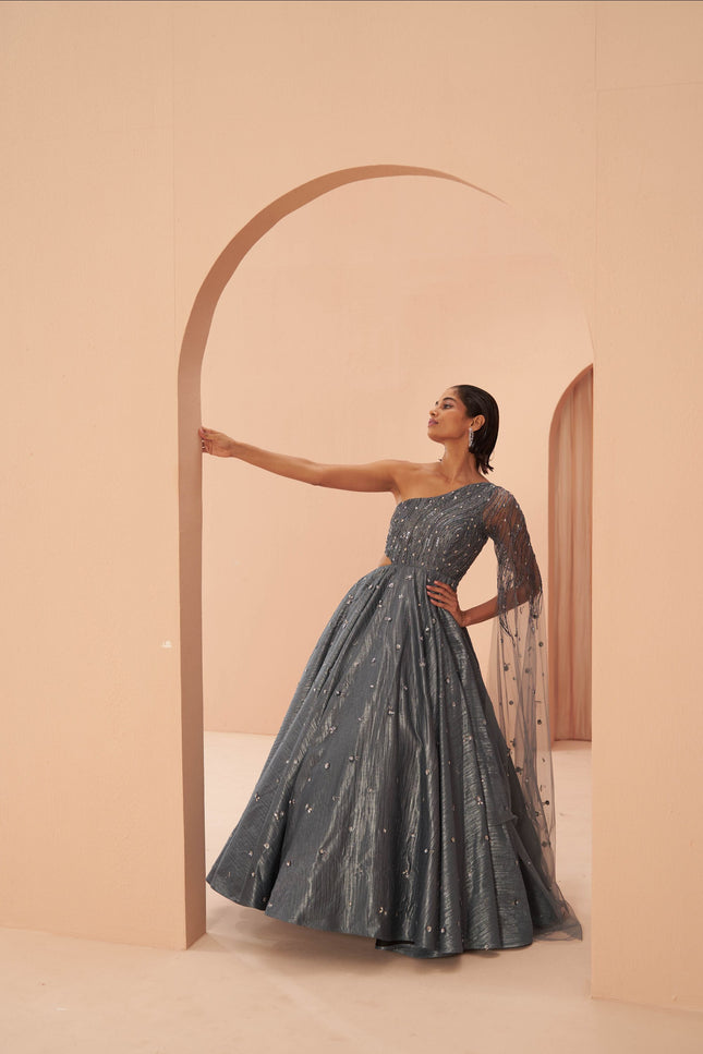mirage crushed gown
