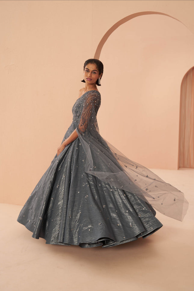 mirage crushed gown