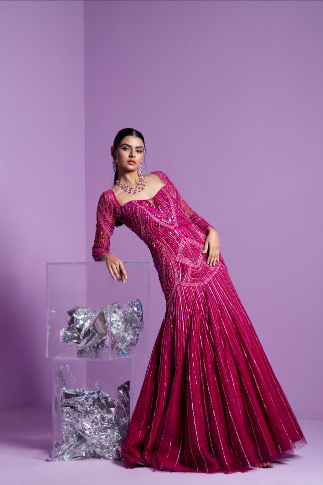 Prism pink gown